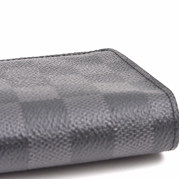 ルイヴィトン 財布 メンズ ダミエグラフィット ポルトフォイユブラザ 縦型 ロングウォレット 二つ折り 長財布 Louis Vuitton N62665 中古