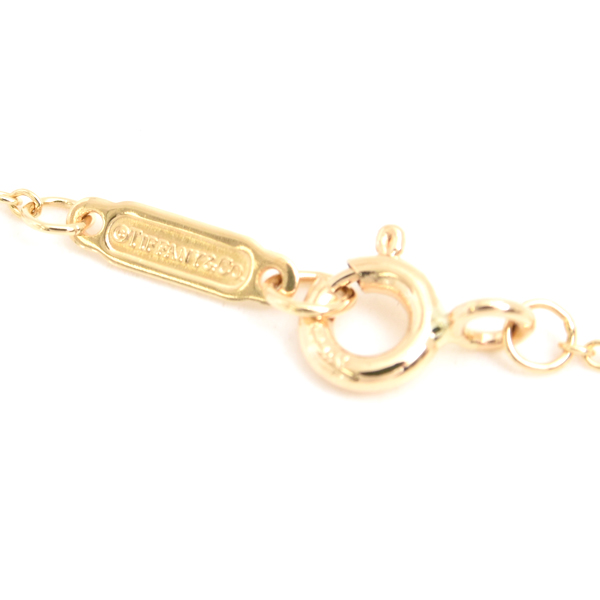 ティファニー ネックレス レディース クラウンキー ダイヤ ロング ネックレス 60.5cm イエローゴールド TIFFANY 750YG 中古