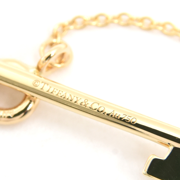 ティファニー ネックレス レディース クラウンキー ダイヤ ロング ネックレス 60.5cm イエローゴールド TIFFANY 750YG 中古