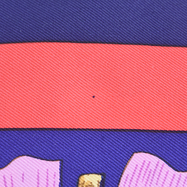 エルメス スカーフ レディース カレ90 CHEVAL TURC トルコの馬 大判 ストール 青 ネイビー シルク HERMES 中古