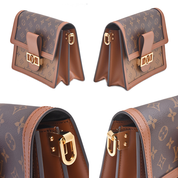 ルイヴィトン バッグ レディース モノグラムリバース ドーフィーヌMM ショルダーバッグ Louis Vuitton M45958 中古