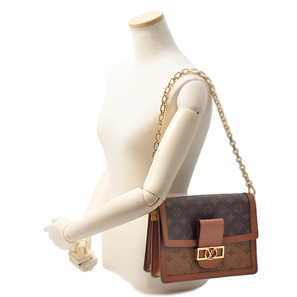 ルイヴィトン バッグ レディース モノグラムリバース ドーフィーヌMM ショルダーバッグ Louis Vuitton M45958 中古