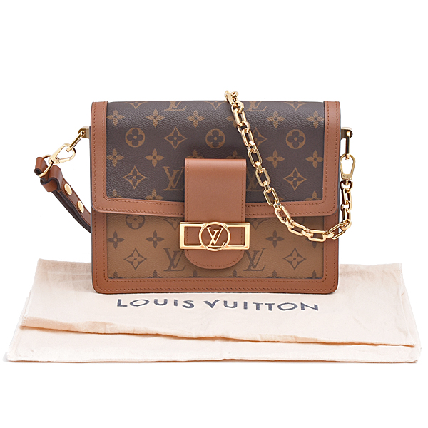 ルイヴィトン バッグ レディース モノグラムリバース ドーフィーヌMM ショルダーバッグ Louis Vuitton M45958 中古