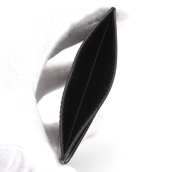 カルティエ カードケース メンズ Cドゥカルティエ シンプルカードホルダー カーフ ブラック Cartier L3001870 未使用展示品