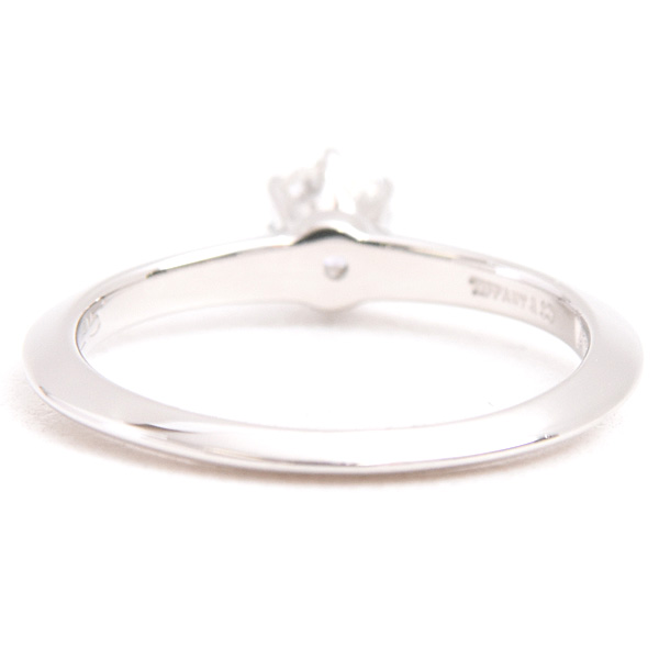 ティファニー 指輪 レディース ソリティア 立爪ダイヤ リング 8号 D0.25ct プラチナ TIFFANY PT950 中古