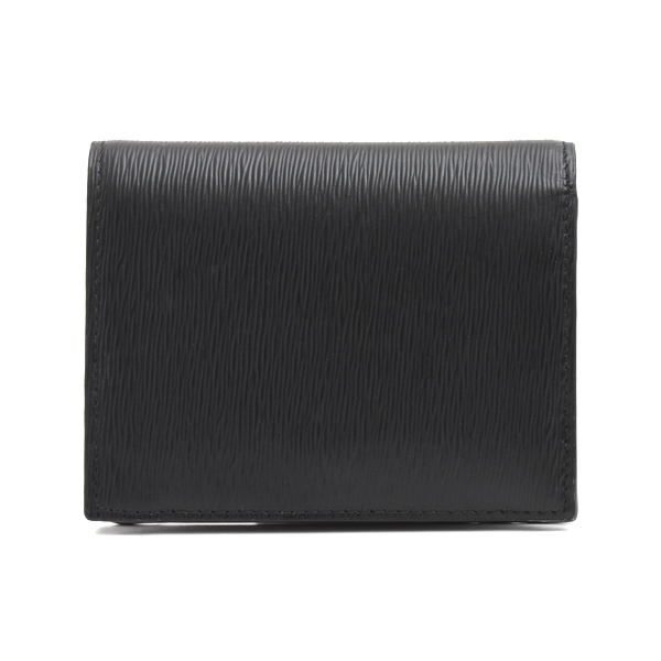 プラダ 財布 ユニセックス 二つ折り コンパクト財布 サフィアーノレザー ブラック PRADA 1MV204 中古