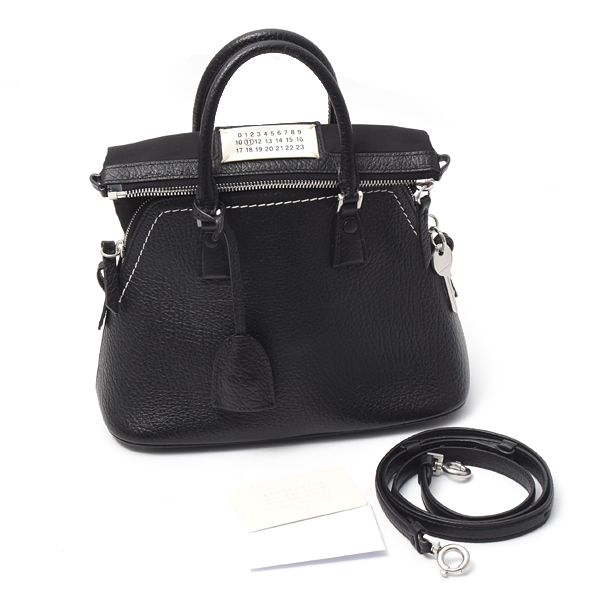 メゾンマルジェラ バッグ メンズ レディース 5ACミニ 2WAYショルダーバッグ ブラック Maison Margiela 中古