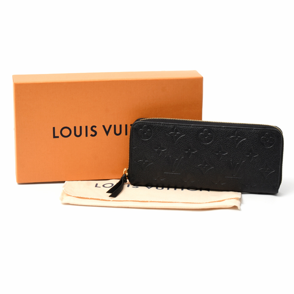 ルイヴィトン 財布 レディース アンプラント ポルトフォイユ クレマンス 長財布 ノワール M60171 Louis Vuitton 中古