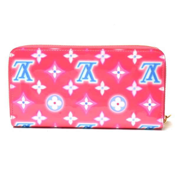 ルイヴィトン 財布 レディース ジッピー ウォレット ヴェルニ 長財布 2022年バレンタイン限定 フューシャネオン ピンク M81154 Louis Vuitton 中古