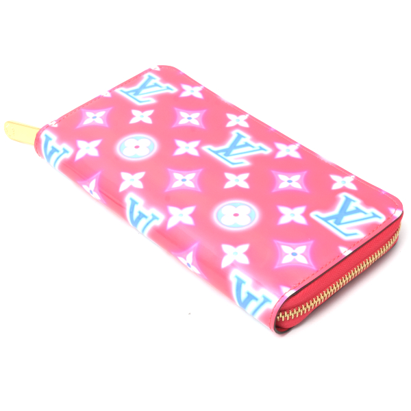 ルイヴィトン 財布 レディース ジッピー ウォレット ヴェルニ 長財布 2022年バレンタイン限定 フューシャネオン ピンク M81154 Louis Vuitton 中古