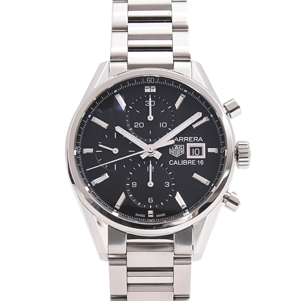 タグホイヤー 時計 メンズ カレラ クロノグラフ 自動巻 ステンレス TAG Heuer SS CBK2110.BA0715 中古