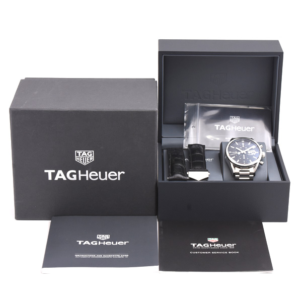 タグホイヤー 時計 メンズ カレラ クロノグラフ 自動巻 ステンレス TAG Heuer SS CBK2110.BA0715 中古
