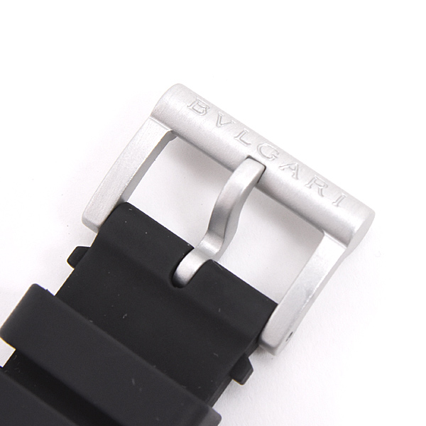 ブルガリ 時計 メンズ ブルガリブルガリ アルミニウム デイト 自動巻 ブラック文字盤 AL BVLGARI BB40AT 中古