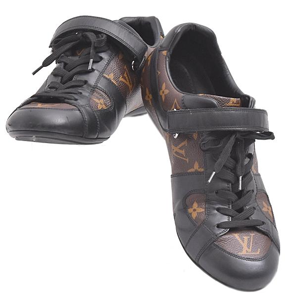 ルイヴィトン 靴 メンズ モノグラム ドライビングシューズ サイズ7 日本サイズ26cm Louis Vuitton 中古