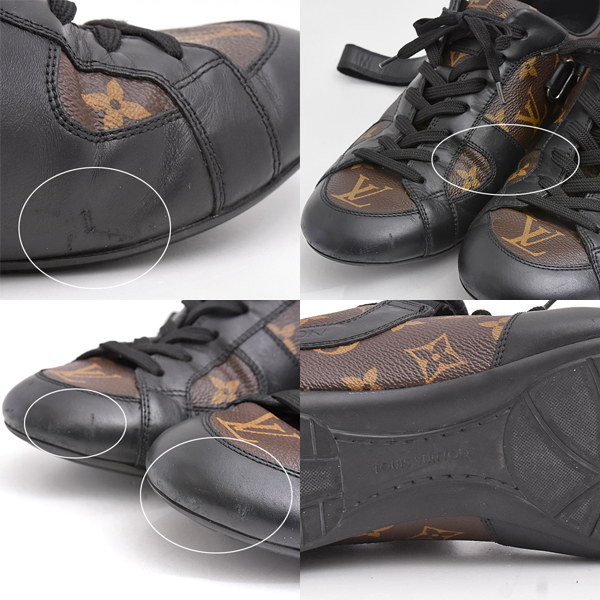 ルイヴィトン 靴 メンズ モノグラム ドライビングシューズ サイズ7 日本サイズ26cm Louis Vuitton 中古