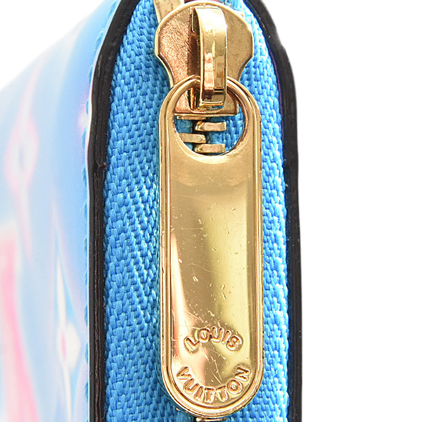 ルイヴィトン 財布 レディース モノグラムヴェルニ ジッピーコインパース 小銭入れ ミニウォレット ベイビーブルーネオン Louis Vuitton M81155 中古