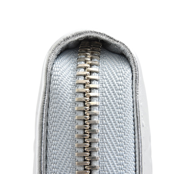 ルイヴィトン 財布 レディース ジッピーウォレット LV SKI クッサン シルバー Louis Vuitton M26771 中古