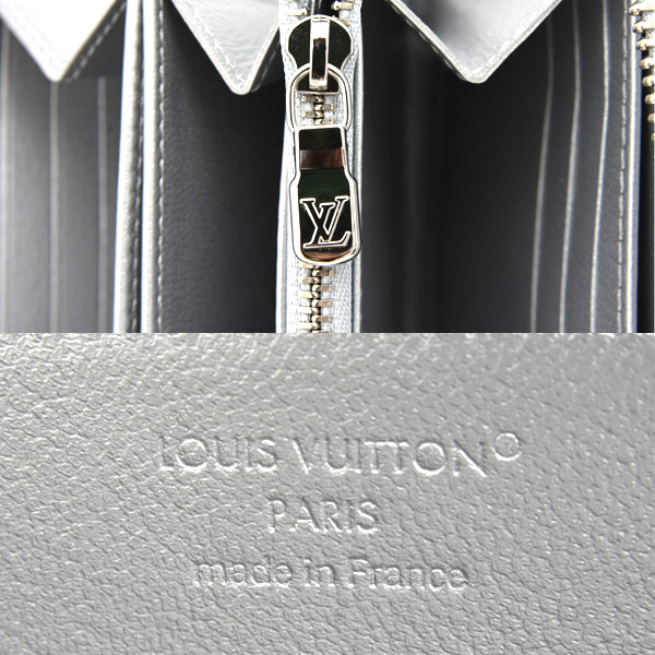 ルイヴィトン 財布 レディース ジッピーウォレット LV SKI クッサン シルバー Louis Vuitton M26771 中古