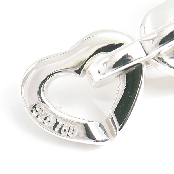 ティファニー ブレスレット レディース ハートリンク チェーン シルバー イエローゴールド SV925 750YG TIFFANY 中古