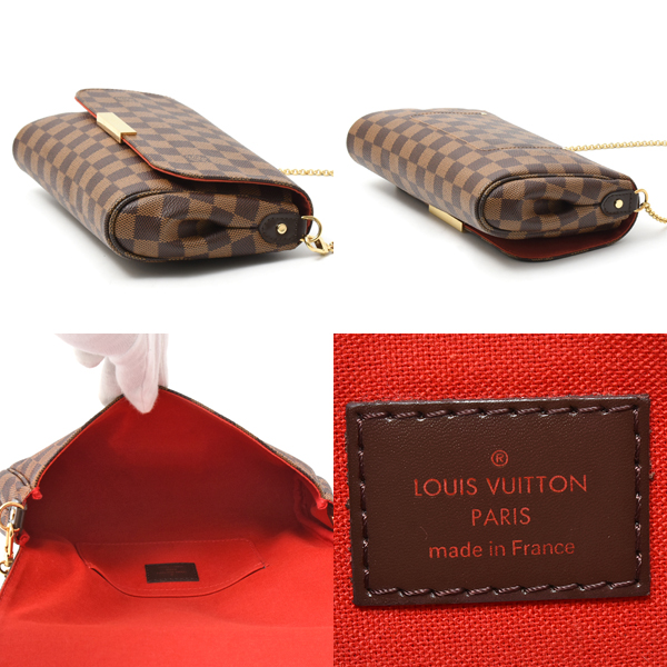 ルイヴィトン バッグ レディース ダミエ フェイボリット MM ハンドバッグ ショルダーバッグ 2WAY N41129 Louis Vuitton 中古
