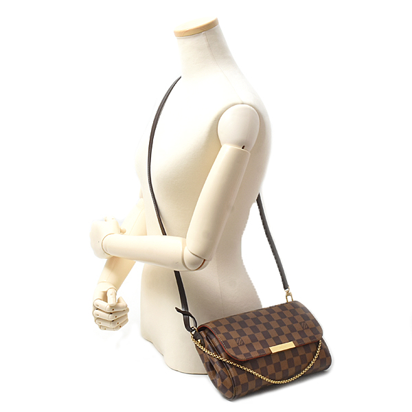 ルイヴィトン バッグ レディース ダミエ フェイボリット MM ハンドバッグ ショルダーバッグ 2WAY N41129 Louis Vuitton 中古