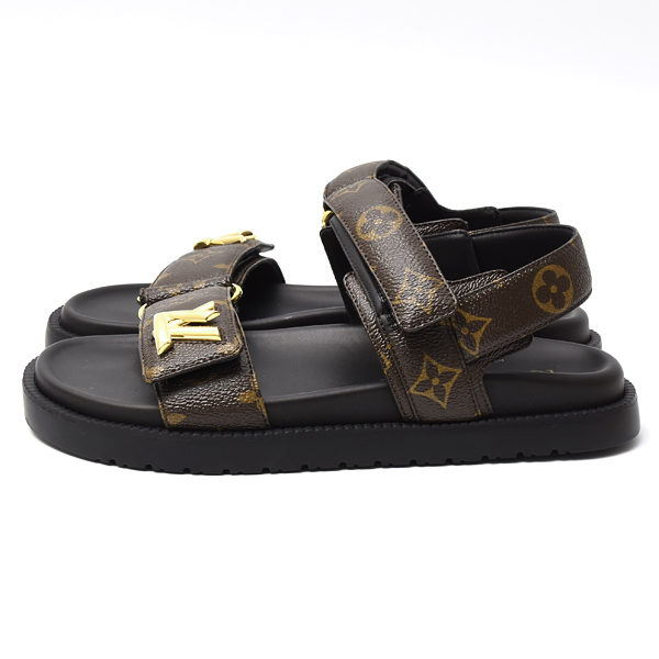 ルイヴィトン サンダル レディース LVサンセットサンダル 24cm モノグラム 1ACL98 Louis Vuitton 中古