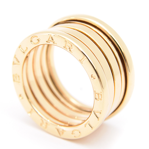 ブルガリ 指輪 レディース ビーゼロワン B-ZERO1 リング 50号 実寸9号 イエローゴールド 750YG BVLGARI 中古