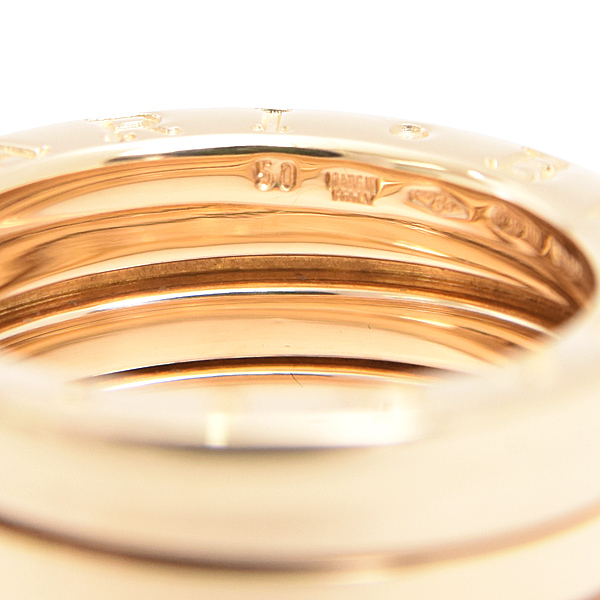 ブルガリ 指輪 レディース ビーゼロワン B-ZERO1 リング 50号 実寸9号 イエローゴールド 750YG BVLGARI 中古