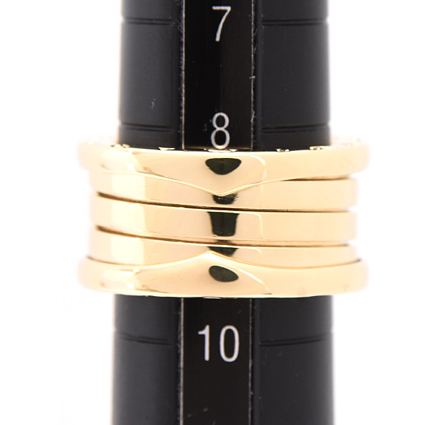 ブルガリ 指輪 レディース ビーゼロワン B-ZERO1 リング 50号 実寸9号 イエローゴールド 750YG BVLGARI 中古