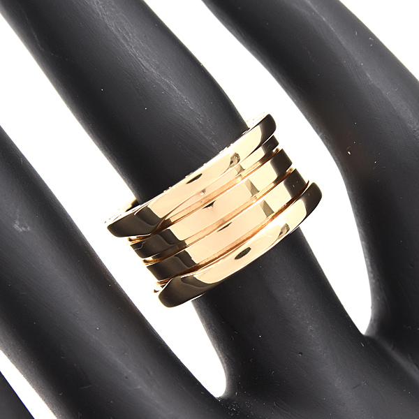 ブルガリ 指輪 レディース ビーゼロワン B-ZERO1 リング 50号 実寸9号 イエローゴールド 750YG BVLGARI 中古