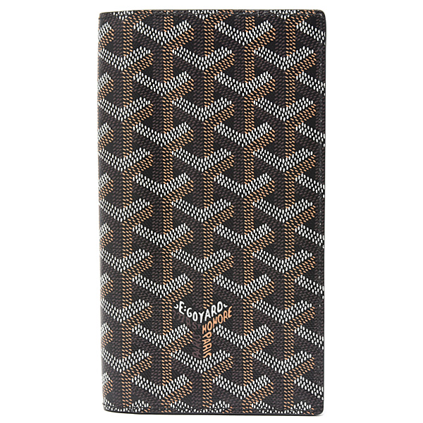 ゴヤール 財布 メンズ サン ランベール ウォレット ヘリンボーン 札入れ 長財布 レザー GOYARD 中古