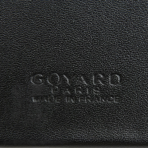 ゴヤール 財布 メンズ サン ランベール ウォレット ヘリンボーン 札入れ 長財布 レザー GOYARD 中古