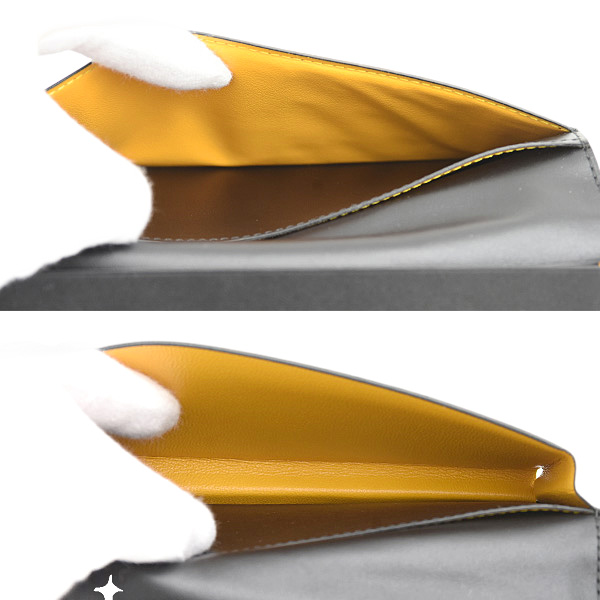 ゴヤール 財布 メンズ サン ランベール ウォレット ヘリンボーン 札入れ 長財布 レザー GOYARD 中古