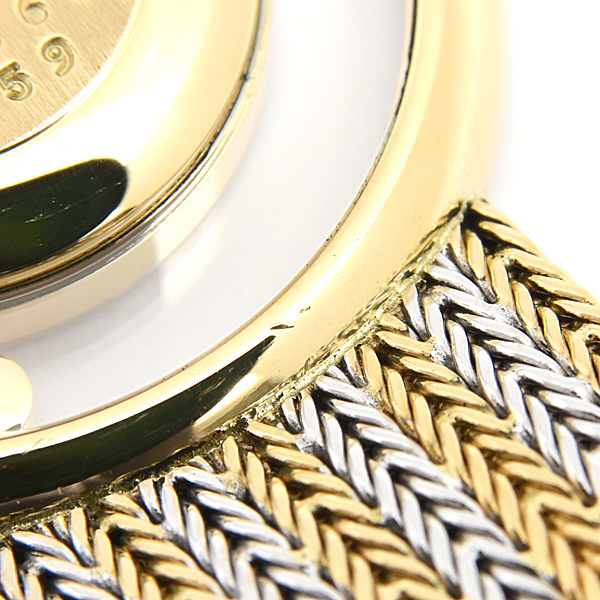 ショパール 時計 メンズ ハッピーダイヤモンド 2重ダイヤベゼル 12Pムービングダイヤ ゴールド 750YG×WG Chopard 212684-0001 中古