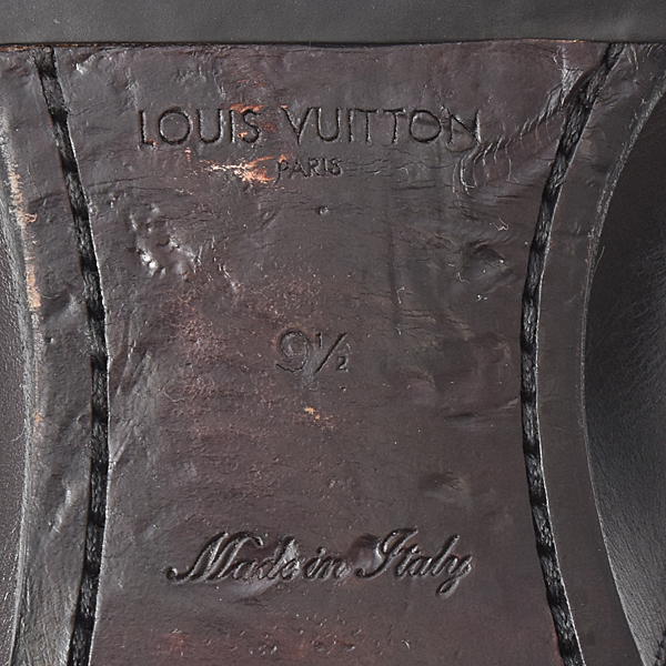 ルイヴィトン 靴 メンズ ショートブーツ サイズ9 1/2 日本サイズ28cm カーフ ブラック Louis Vuitton 中古