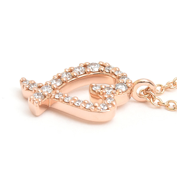 ティファニー ネックレス レディース ラビングハート ダイヤ パロマピカソ ピンクゴールド 750PG TIFFANY 中古