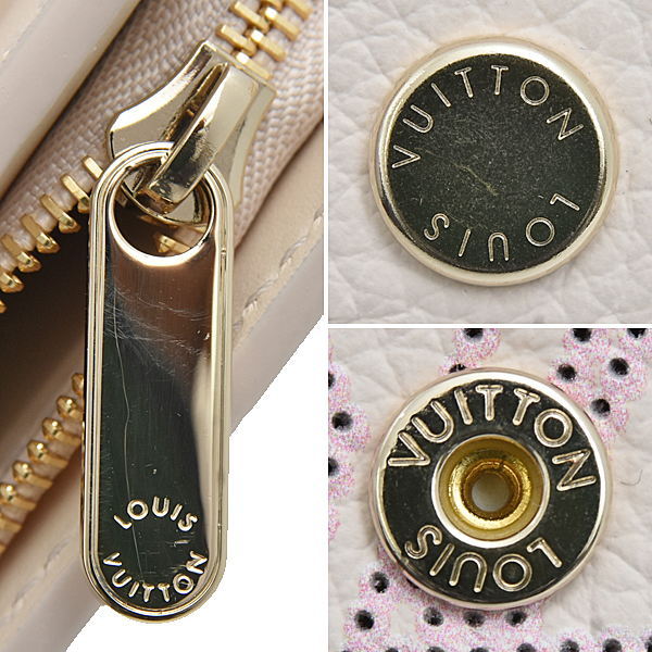 ルイヴィトン 財布 レディース マヒナ ポルトフォイユ イリス XS ドリームベージュ 三つ折り コンパクト Louis Vuitton M25640 中古