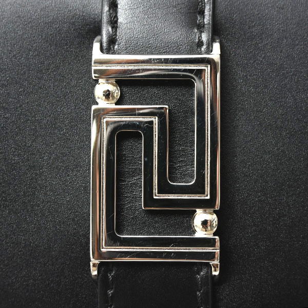 ヴェルサーチ バッグ レディース グレカ ゴッデス ショルダーバッグ ブラック レザー VERSACE 10109511A051341B00P 中古