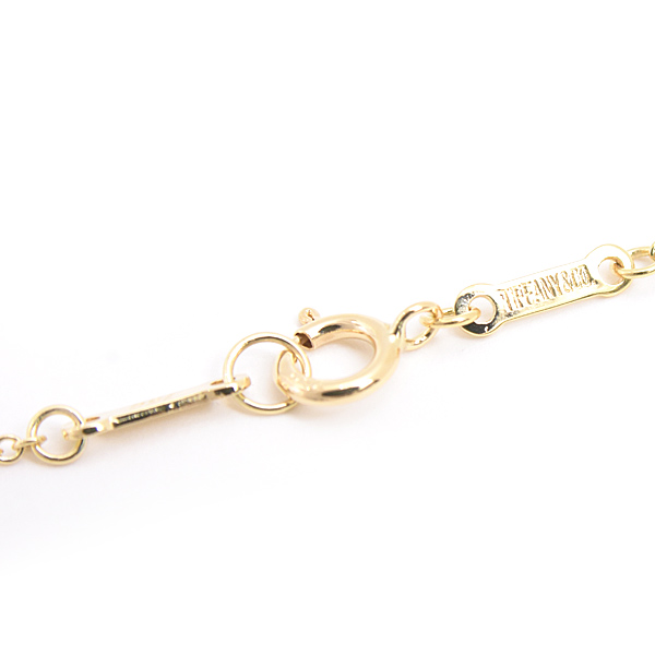 ティファニー ネックレス レディース オープンハート ロング エルサペレッティ イエローゴールド 750YG TIFFANY 中古