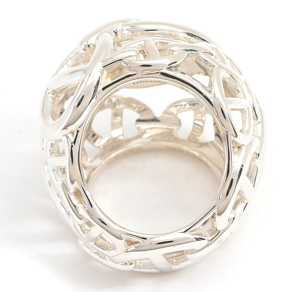 エルメス 指輪 レディース シェーヌダンクル アンシェネ リング 51号 実寸9号 シルバー SV925 HERMES 中古