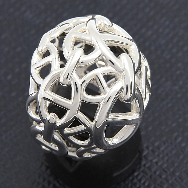 エルメス 指輪 レディース シェーヌダンクル アンシェネ リング 51号 実寸9号 シルバー SV925 HERMES 中古