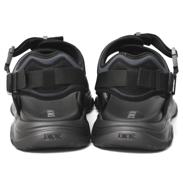 クリスチャンディオール ディオールオム H-TOWN スポーツサンダル 42サイズ JP27cm ネイビー ブラック Dior HOMME 中古