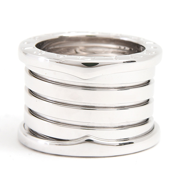 ブルガリ 指輪 レディース ビーゼロワン B-ZERO1 リング 47号 実寸6号 ホワイトゴールド 750WG BVLGARI 中古