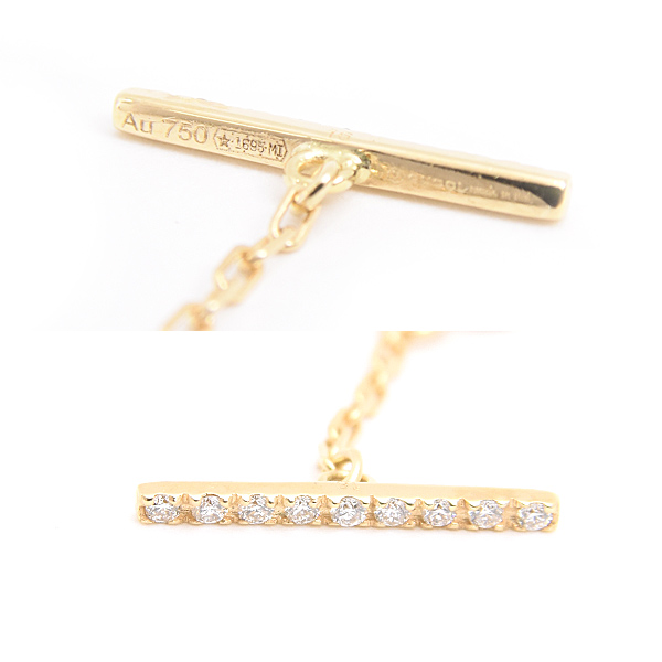 グッチ ブレスレット レディース ダブルG ダイヤ GG イエローゴールド 750YG GUCCI 中古