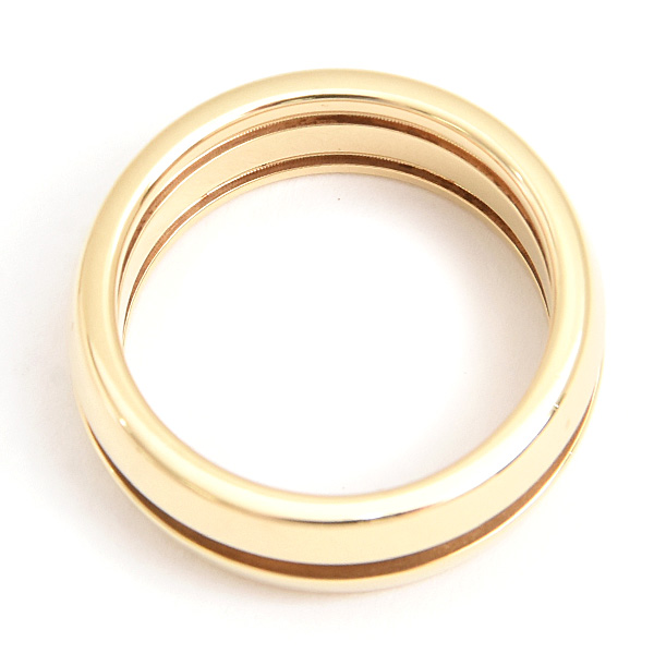 ティファニー 指輪 レディース グルーブド リング 8.5号 イエローゴールド 750YG TIFFANY 中古