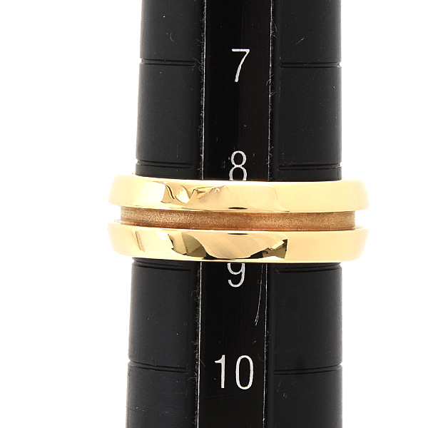 ティファニー 指輪 レディース グルーブド リング 8.5号 イエローゴールド 750YG TIFFANY 中古