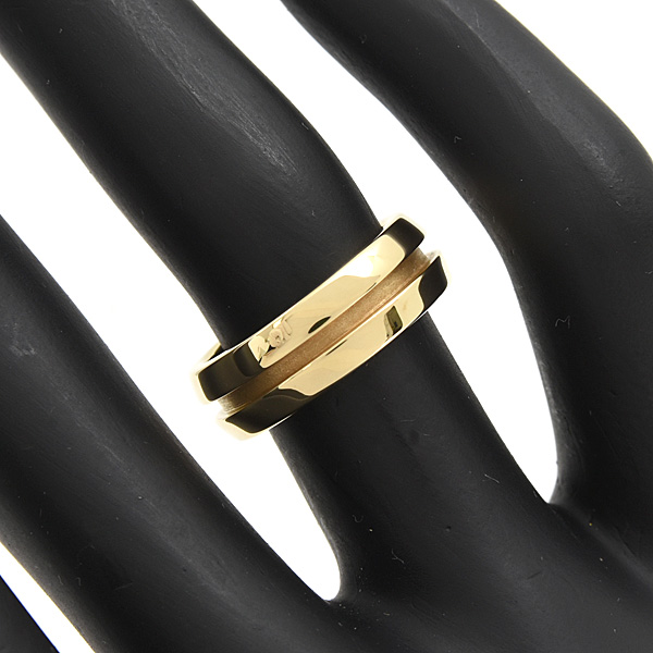 ティファニー 指輪 レディース グルーブド リング 8.5号 イエローゴールド 750YG TIFFANY 中古