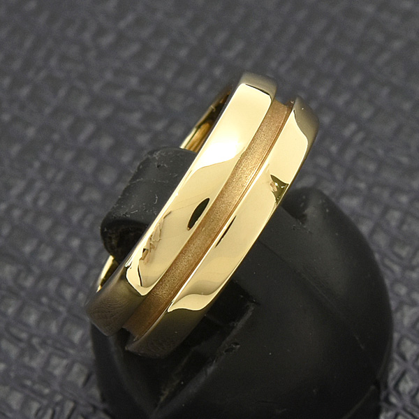 ティファニー 指輪 レディース グルーブド リング 8.5号 イエローゴールド 750YG TIFFANY 中古