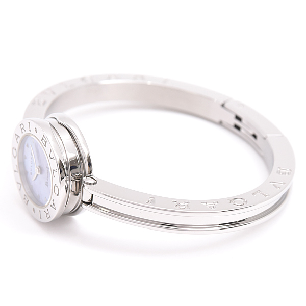 ブルガリ 時計 レディース ビーゼロワン B-ZERO1 電池式 ブルーシェル文字盤 ステンレス SS BVLGARI BZ22S 中古