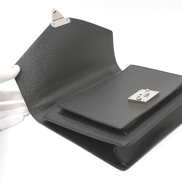 ルイヴィトン バッグ メンズ モンソー タイガ ビジネスバッグ アルドワーズ ブラック系 M32002 Louis Vuitton 中古